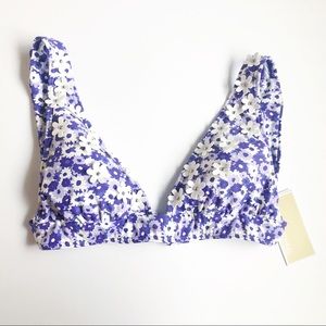 Michael Kors Floral Bikini Top